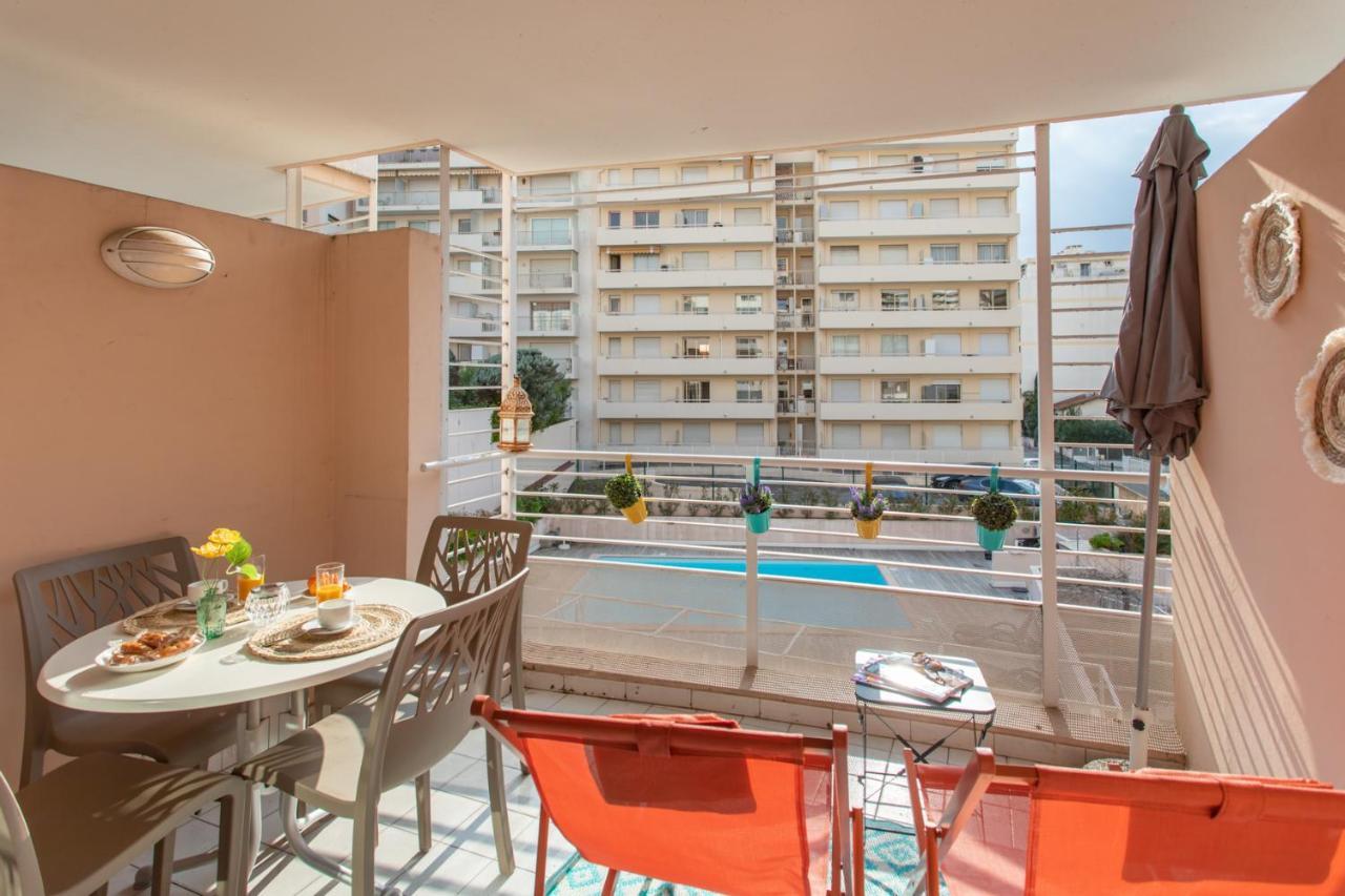 Appartamento C1 Clemenceau Pool Balcony Bath Ac 2Mins Walk To Sand Beach Cannes Esterno foto