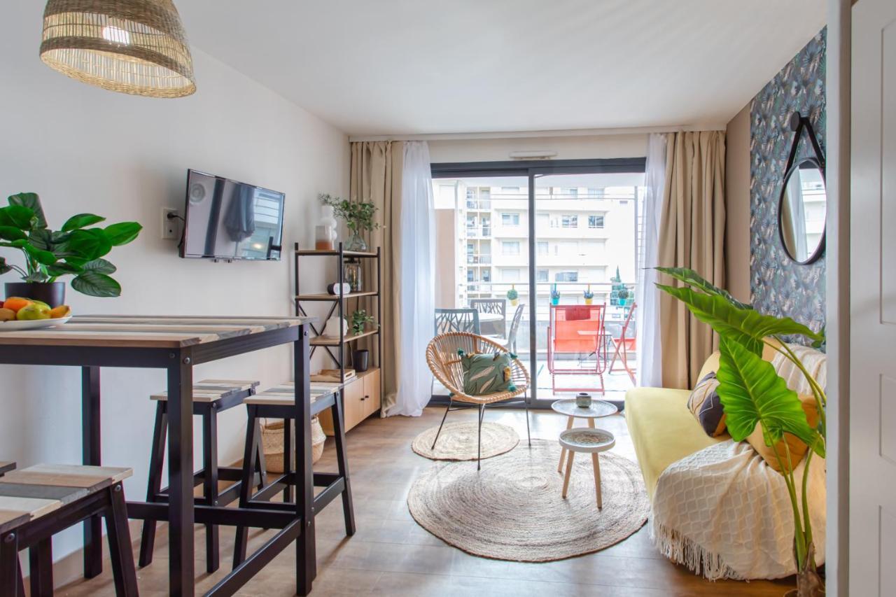 C1 Clemenceau Pool Balcony Bath Ac 2Mins Walk To Sand Beach Cannes Esterno foto